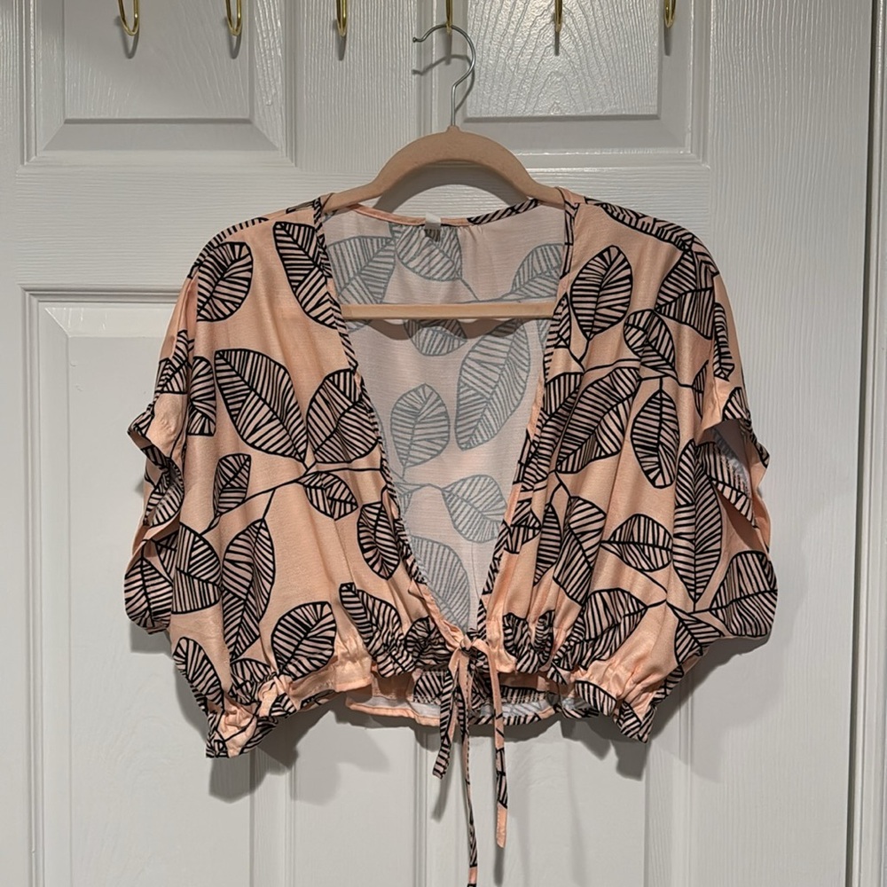 Leaf print 2pc set - Picture 3 of 5